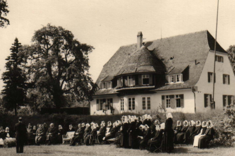 The historic Villa Gminder at Seegut Zeppelin in Friedrichshafen on Lake Constance